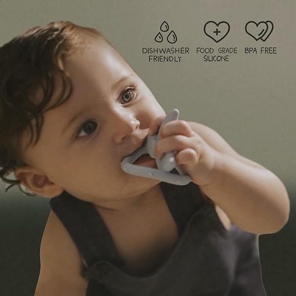 Moonkie Stacks of Circles Soft Teething Toy | Educational Learning Baby Toy - Picture 2 of 6